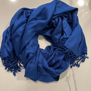Royal Blue Pashmina Like Scarf